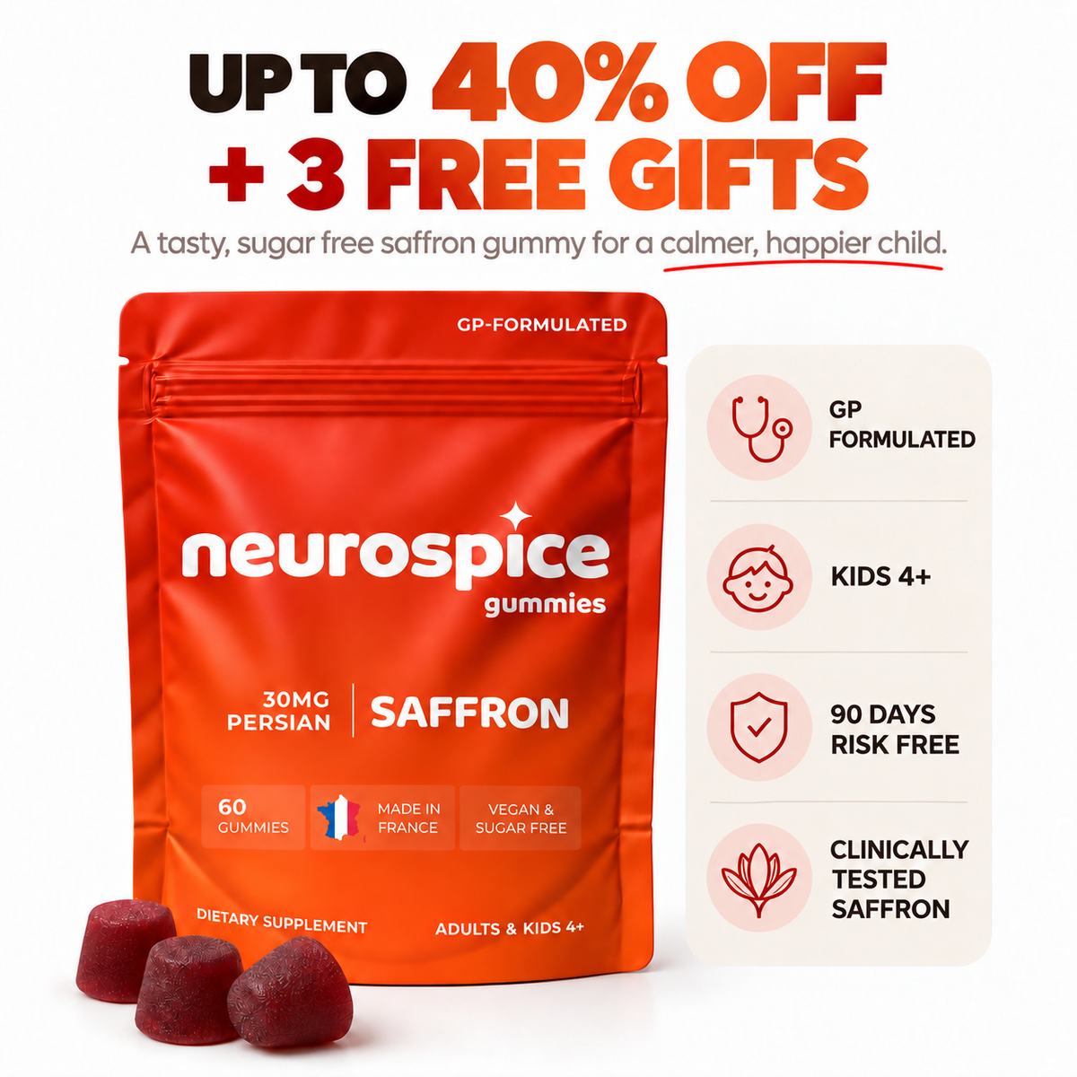 Neurospice Saffron Gummies Kids